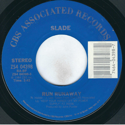 Slade Run Runaway Vinyl 7" USED