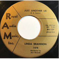 Linda Brannon Just Another Lie / Wherever You Are Vinyl 7" USED