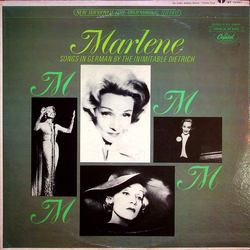 Marlene Dietrich Songs In German By The Inimitable Dietrich Vinyl LP USED