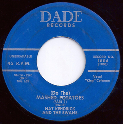 Nat Kendrick & The Swans (Do The) Mashed Potatoes Vinyl 7" USED
