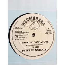 Peter Hunnigale / Lisa Danger Who You Gonna Fool / If Yu Man A Gi Yu Bun Vinyl 12" USED