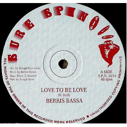 Berris Bassa Love To Be Love Vinyl 12" USED