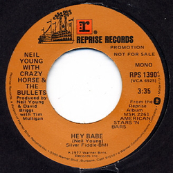 Neil Young / Crazy Horse / The Bullets (4) Hey Babe Vinyl 7" USED