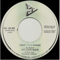 Hot Chocolate Every 1's A Winner Vinyl 7" USED