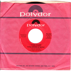 Alton McClain & Destiny It Must Be Love Vinyl 7" USED