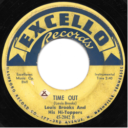 Louis Brooks And His Hi-Toppers Double Shot / Time Out Vinyl 7" USED