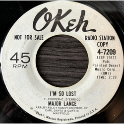 Major Lance Sometimes I Wonder Vinyl 7" USED