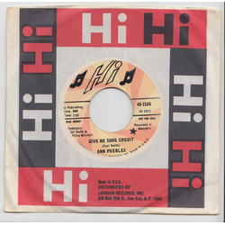 Ann Peebles Give Me Some Credit / Solid Foundation Vinyl 7" USED