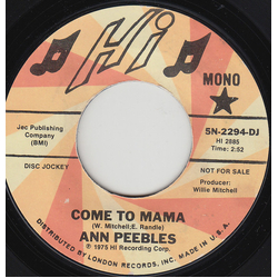 Ann Peebles Come To Mama Vinyl 7" USED