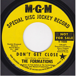 The Formations Don't Get Close / There's No Room Vinyl 7" USED