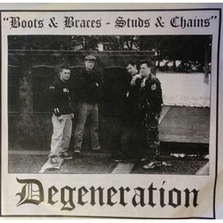 Degeneration (2) / The Palookas (2) Boots & Braces - Studs & Chains / Fight Them All! Vinyl 7" USED