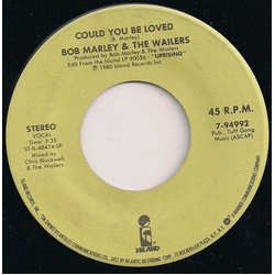 Bob Marley & The Wailers Could You Be Loved / Positive Vibration Vinyl 7" USED