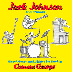 Jack Johnson / Friends Of Jack Johnson Sing-A-Longs And Lullabies For The Film Curious George Vinyl LP USED