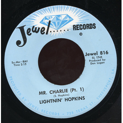Lightnin' Hopkins Mr. Charlie (Part 1) / Mr. Charlie (Part 2) Vinyl 7" USED