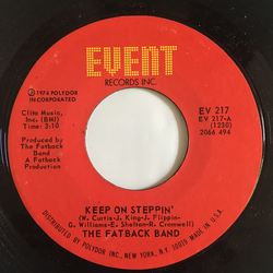 The Fatback Band Keep On Steppin' Vinyl 7" USED