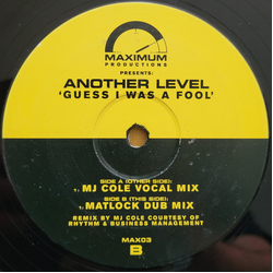 Another Level Guess I Was A Fool Vinyl 12" USED