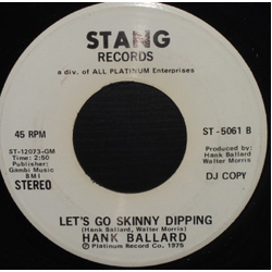 Hank Ballard Let's Go Skinny Dipping Vinyl 7" USED