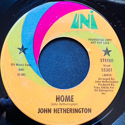 John Hetherington Home Vinyl 7" USED