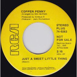 Copperpenny Just A Sweet Little Thing / That Was The Game Vinyl 7" USED