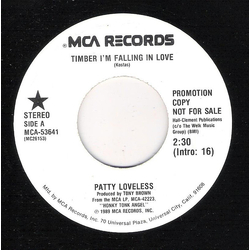 Patty Loveless Timber I'm Falling In Love Vinyl 7" USED