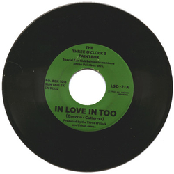 The Three O'Clock In Love In Too Vinyl 7" USED