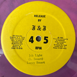 Leroy Smart Jah Light / Be Conscious Vinyl 12" USED
