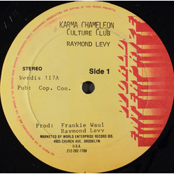 Raymond Levy / Franklyn "Bubbler" Waul / Kalabash Twins Karma Chameleon / Red, Gold & Green Vinyl 12" USED