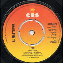 Al Matthews Fool Vinyl 7" USED