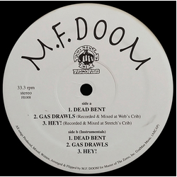 MF Doom Dead Bent / Gas Drawls / Hey! Vinyl 12" USED