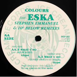 Colours (5) / Eska Mtungwazi What U Do (Stephen Emmanuel & 10° Below Remixes) Vinyl 12" USED