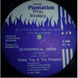 Yabby You / The Prophets Economical Crisis / Whose Gonna Care For You Vinyl 12" USED