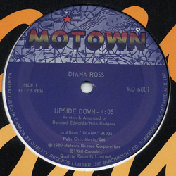 Diana Ross Upside Down Vinyl 12" USED