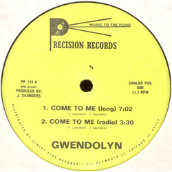 Gwendolyn Come To Me Vinyl 12" USED