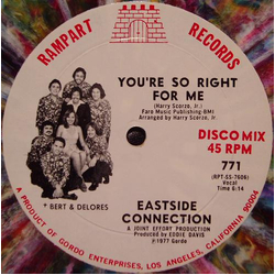 Eastside Connection You're So Right For Me Vinyl 12" USED