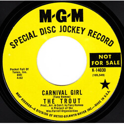 The Trout (2) Carnival Girl USED VINYL 7INCH 45 RPM SINGLE PROMO STYRENE