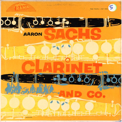 Aaron Sachs Clarinet And Co. Vinyl LP USED