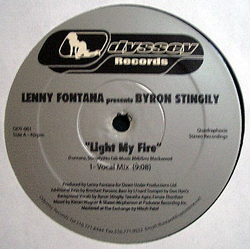 Lenny Fontana / Byron Stingily Light My Fire Vinyl 12" USED