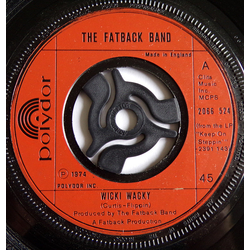 The Fatback Band Wicki Wacky Vinyl 7" USED