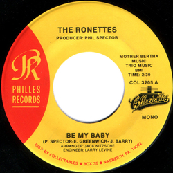 The Ronettes Be My Baby / So Young Vinyl 7" USED