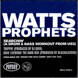 The Watts Prophets Searchin (A Drum & Bass Workout From US3) / Trippin' / Doin' Everyday The Hard Way Vinyl 12" USED