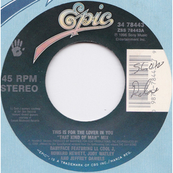 Babyface This Is For The Lover In You Vinyl 7" USED
