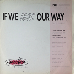 Paul Johnson (2) If We Lose Our Way Vinyl 12" USED