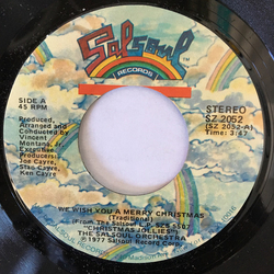 The Salsoul Orchestra We Wish You A Merry Christmas Vinyl 7" USED