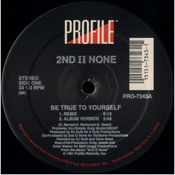 2nd II None Be True To Yourself Vinyl 12" USED