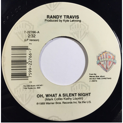 Randy Travis Oh, What A Silent Night Vinyl 7" USED