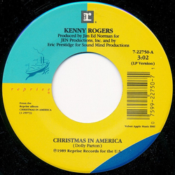 Kenny Rogers Christmas In America Vinyl 7" USED