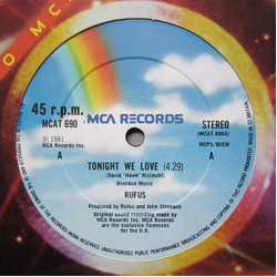 Rufus Tonight We Love / Party 'Til You're Broke Vinyl 12" USED
