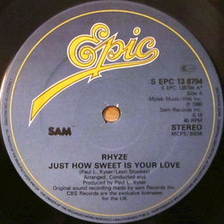 Rhyze Just How Sweet Is Your Love / I Found Love In You Vinyl 12" USED