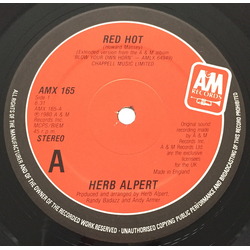Herb Alpert Red Hot Vinyl 12" USED