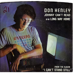 Don Henley Johnny Can't Read Vinyl 7" USED